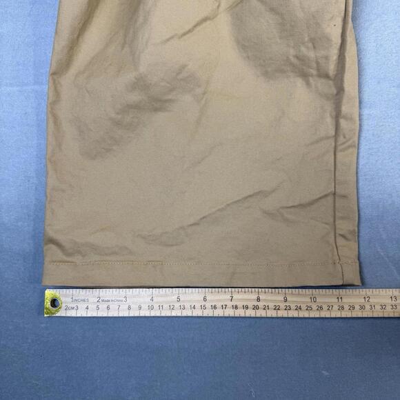 Loiter Pants Mens 38 Khaki Baggy Wide Leg Studded Pleated Chino Streetwear - Picture 8 of 8